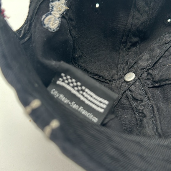 Vtg Y2K San Francisco California Embroidered Yukon Strap Distressed Baseball Hat - Picture 12 of 14